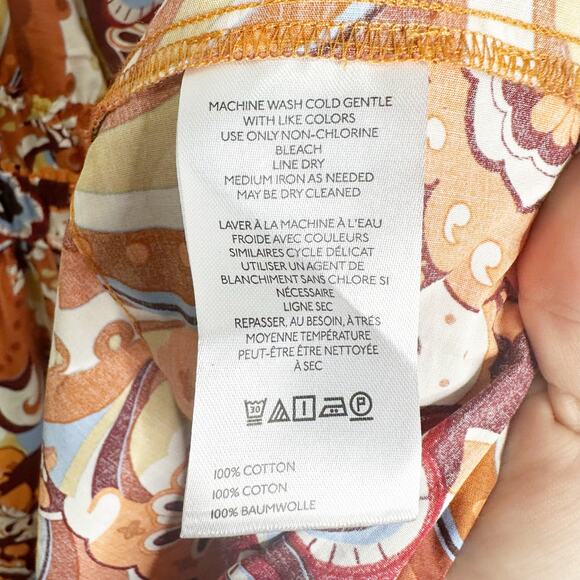 Anthropologie Somerset Maxi Dress in Bronze Paisley Print Medium - Picture 10 of 10